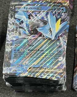 LOT OF (375) *JUMBO* Black Kyurem ex 048/191 Surging Sparks Stamped HOLO - Image 1