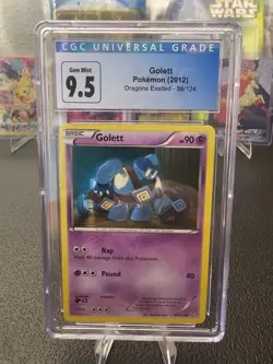 CGC 9.5 Golett Pokemon (2012) Dragons Exalted- 58/124 - Image 1