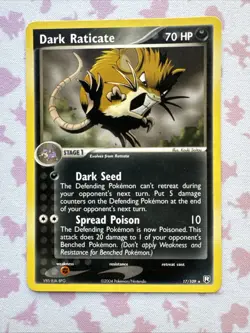 Pokemon TCG Team Rocket Returns Dark Raticate 17/109 Regular Rare - Image 1