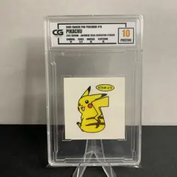 Pikachu Pristine 10 Daiichi Pan Sticker Japanese Pokemon - Image 1
