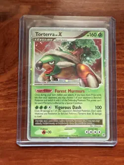 Pokemon Torterra LV.X Diamond & Pearl 122/130 160 HP Rare Holo Level Up 2007 - Image 1