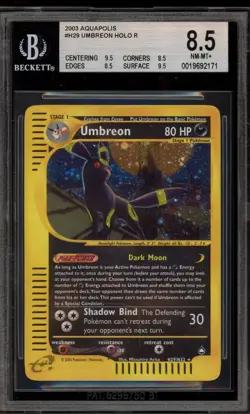 Pokemon Umbreon Aquapolis Holo Rare #H29 BGS 8.5 - Image 1