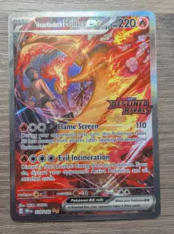 Pokemon Team Rocket's Moltres Ex 229/182 - Destined Rivals - SIR Full Art - NM - Image 1