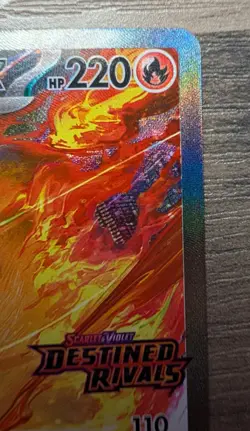 Pokemon Team Rocket's Moltres Ex 229/182 - Destined Rivals - SIR Full Art - NM - Image 2