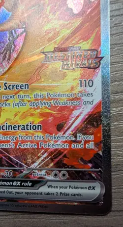 Pokemon Team Rocket's Moltres Ex 229/182 - Destined Rivals - SIR Full Art - NM - Image 5