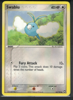 Pokemon EX Power Keepers Swablu 66/108 Common NM - Image 1