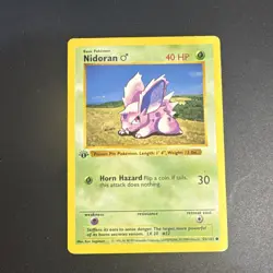 Pokemon TCG Nidoran 1st Edition Shadowless Base Set - Image 1