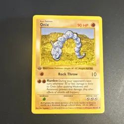 Pokemon TCG Onix 1st Edition Shadowless Base Set - Image 1