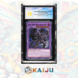 Yu-Gi-Oh! Evil HERO Malicious Bane 2022 LDS3-EN033 Red Ultra Rare 1st Ed CGC 10 - Image 1