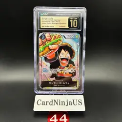 CGC PRISTINE 10 MONKEY D. LUFFY #P-075 SAIKYO JUMP PROMO 2024 ONE PIECE JPN 44 - Image 1
