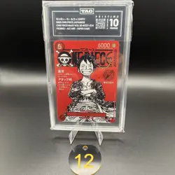 TAG PRISTINE 10 (990) Luffy ST21-014 One Piece Magazine Weekly Shonen Jump Pr 12 - Image 1
