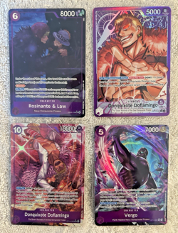 One Piece TCG Rosinante and Law The Azure Seas Seven EB04-038 Super Rare ALT ART - Image 1