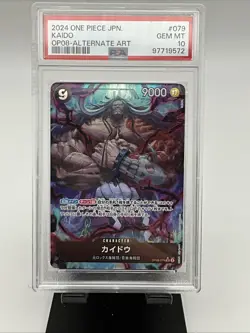 OP08-079 One Piece CCG Kaido Alt Art Japanese PSA 10 Gem Mint - Image 3