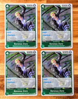4x Roronoa Zoro OP13-037 R (Playset) | Carrying on His Will | One Piece TCG - Image 1