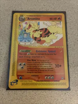 Pokemon TCG Aquapolis Arcanine Non-Holo Card 2/147 WOTC Rare - Image 1