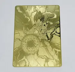 Vegeta - Dragon Ball Z Power Ball Blast Metal Gold Metallic Trading Card Tc3 - Image 1