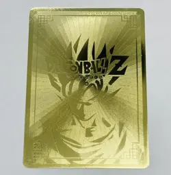 Vegeta - Dragon Ball Z Power Ball Blast Metal Gold Metallic Trading Card Tc3 - Image 2