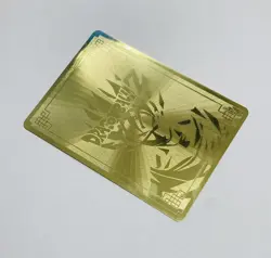 Vegeta - Dragon Ball Z Power Ball Blast Metal Gold Metallic Trading Card Tc3 - Image 5