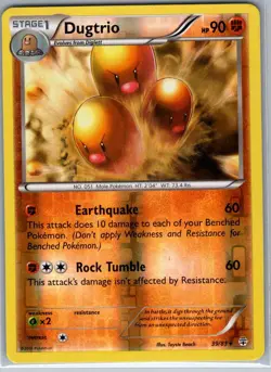 Dugtrio 59/146 Reverse Holo XY Base Set - Pokemon Card - NM - Image 1