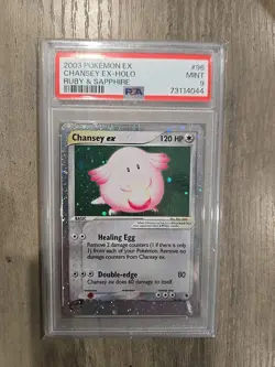 PSA 9 MINT Chansey EX Ultra Rare Pokemon Card 2003 Ex Ruby & Sapphire 96/109 - Image 3