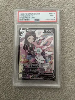 Sylveon TG14/TG30 Pokemon Card - Brilliant Stars Trainer Gallery - PSA 9 - Image 1