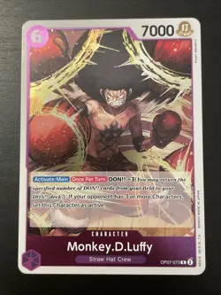 Monkey D Luffy OP07-073 R 500 Years in the Future One Piece Card TCG English - Image 1
