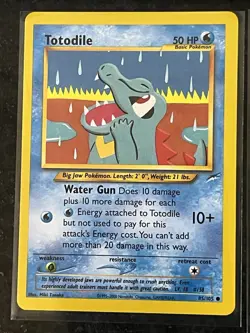 Pokemon Card - Totodile Expedition 134/165 & 85/105 Vintage LP+/NM - Image 3
