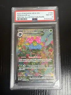 Venusaur ex 198/165 PSA 8 Pokemon Card S&V MEW 151 Set Illustration Rare - Image 1