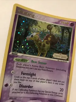 Girafarig 16/92 Legend Maker Holo Pokemon Stamped Card - Image 2