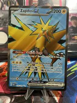 Pokemon Card Zapdos ex 192/165 Ultra Rare Scarlet & Violet 151 Near Mint - Image 1