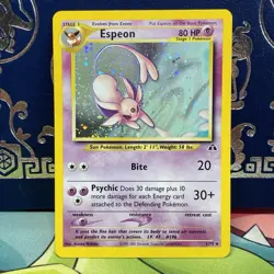 Espeon | 1/75 | Neo Discovery | Holo SWIRL | Pokemon Card | LP + - Image 1