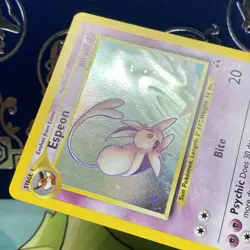 Espeon | 1/75 | Neo Discovery | Holo SWIRL | Pokemon Card | LP + - Image 4
