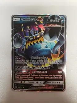 Guzzlord GX - 63/111 - Pokemon Crimson Invasion Sun & Moon Ultra Rare Card DMG - Image 1