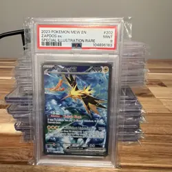Pokemon 2023 Zapdos ex #202 Special Illustration Rare PSA 9 Graded Card - Image 1