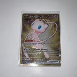 Mew EX 151 Gold Metal Card 205/165 SV: Scarlet & Violet Promo Card | NM - Image 1