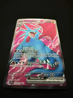 Salamence ex 177/159 Journey Together Holo NM/M PSA Contender Pokemon Card - Image 4