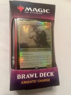 Magic The Gathering Throne Of Eldraine Brawl Deck Knights' Charge Sealed NEW!!! 630509829798 - Image 1