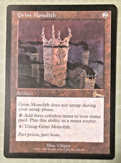 GRIM MONOLITH - URZA'S LEGACY RARE - MTG: MAGIC THE GATHERING - RESERVED LIST! - Image 1