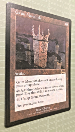 GRIM MONOLITH - URZA'S LEGACY RARE - MTG: MAGIC THE GATHERING - RESERVED LIST! - Image 3