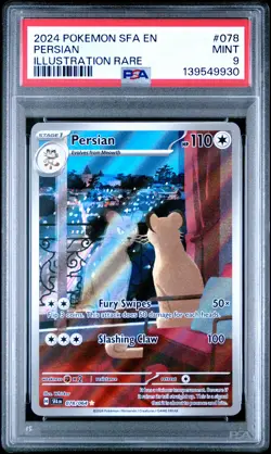 Persian 078/64 Illustration Rare Sfa En-shrouded Fable Pokemon PSA 9 *930 - Image 1