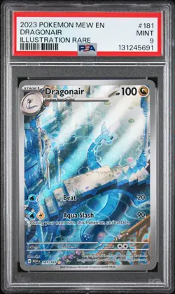 2023 POKEMON MEW EN-151 ILLUSTRATION RARE #181 DRAGONAIR PSA 9 - Image 1
