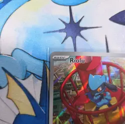 2025 Pokemon Mega Evolution Black Star Promo Full Art Holo Riolu 010 - NM - Image 2