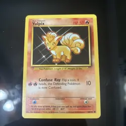 Vulpix Base Set Pokemon TCG 68/102 Unlimited Common LP - Image 1