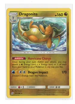 Pokemon Dragonite Sm Unified Minds 151/236 Regular TCG 2019 Free Shipping - Image 1