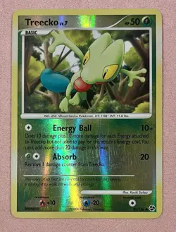 Treecko LV.7 | Pokemon Great Encounters 90/106 | Reverse Holo | Pokemon Card LP - Image 1