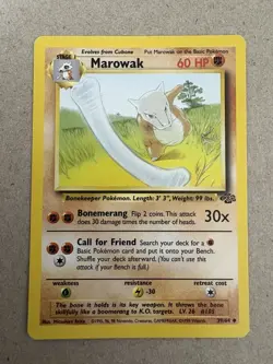 Pokemon - Jungle - Marowak 39/64 - Uncommon NM - Image 1