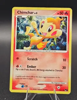 Pokemon TCG Chimchar 014/017 POP Series 7 Holo Rare HP/Damaged 🔥 - Image 1