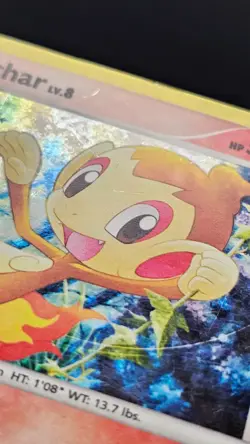 Pokemon TCG Chimchar 014/017 POP Series 7 Holo Rare HP/Damaged 🔥 - Image 3