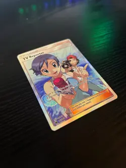 Pokemon TV Reporter 167/168 Celestial Storm Full Art Trainer Ultra Rare Holo NM - Image 4