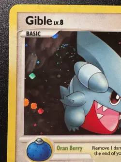 Gible 7/17 POP Series 6 Promo Pokemon Card Cosmos Holo Foil Rare Swirl Near Mint - Image 3